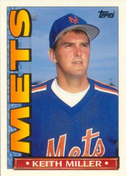 1990 Topps TV New York Mets #32 Keith Miller Front