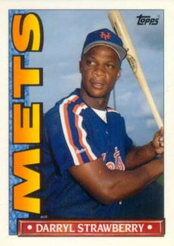1990 Topps TV New York Mets #33 Darryl Strawberry Front