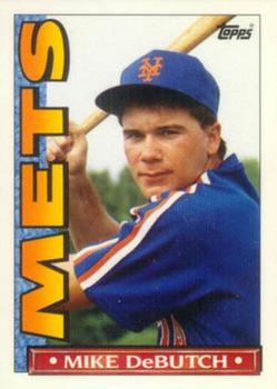 1990 Topps TV New York Mets #39 Mike DeButch Front
