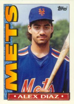 1990 Topps TV New York Mets #40 Alex Diaz Front