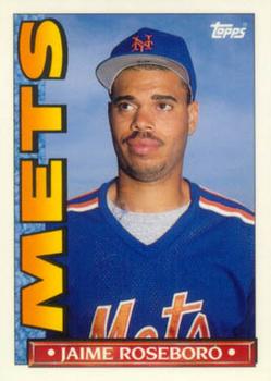 1990 Topps TV New York Mets #56 Jaime Roseboro Front