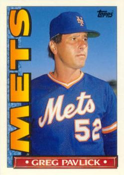 1990 Topps TV New York Mets #5 Greg Pavlick Front
