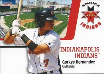 2012 Choice Indianapolis Indians #13 Gorkys Hernandez Front