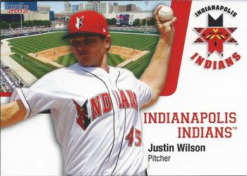 2012 Choice Indianapolis Indians #23 Justin Wilson Front