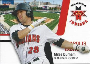 2012 Choice Indianapolis Indians #6 Miles Durham Front
