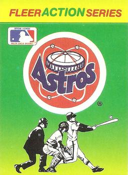 1990 Fleer - Action Series Team Stickers #NNO Houston Astros Front