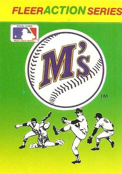 1990 Fleer - Action Series Team Stickers #NNO Seattle Mariners Front