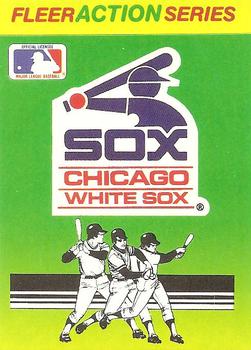 1990 Fleer - Action Series Team Stickers #NNO Chicago White Sox Front