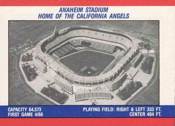 1988 Fleer - Team Stickers #NNO California Angels Back
