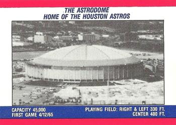1988 Fleer - Team Stickers #NNO Houston Astros Back