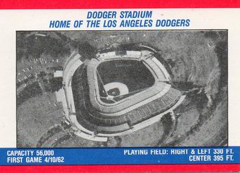 1988 Fleer - Team Stickers #NNO Los Angeles Dodgers Back