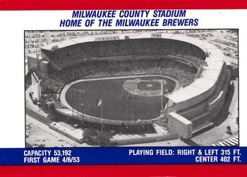 1988 Fleer - Team Stickers #NNO Milwaukee Brewers Back