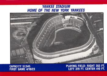 1988 Fleer - Team Stickers #NNO New York Yankees Back