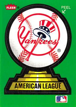 1988 Fleer - Team Stickers #NNO New York Yankees Front