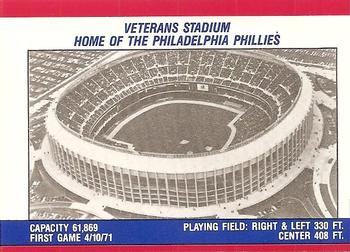 1988 Fleer - Team Stickers #NNO Philadelphia Phillies Back