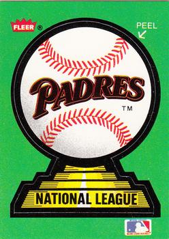 1988 Fleer - Team Stickers #NNO San Diego Padres Front