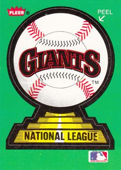 1988 Fleer - Team Stickers #NNO San Francisco Giants Front