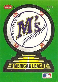1988 Fleer - Team Stickers #NNO Seattle Mariners Front