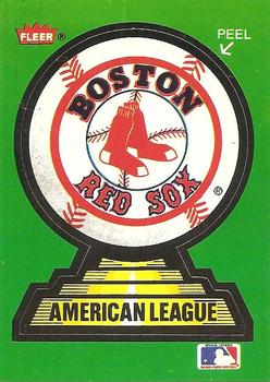 1988 Fleer - Team Stickers #NNO Boston Red Sox Front