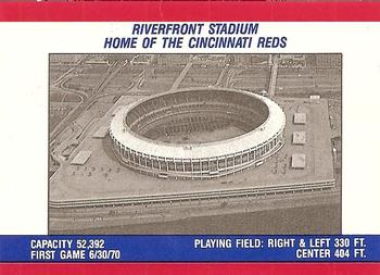 1988 Fleer - Team Stickers #NNO Cincinnati Reds Back