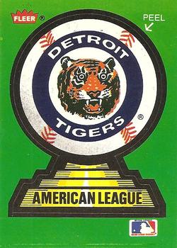 1988 Fleer - Team Stickers #NNO Detroit Tigers Front
