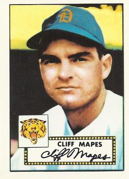 1983 Topps 1952 Reprint Series #103 Cliff Mapes Front