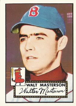 1983 Topps 1952 Reprint Series #186 Walt Masterson Front