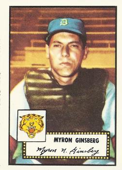 1983 Topps 1952 Reprint Series #192 Myron Ginsberg Front