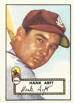1983 Topps 1952 Reprint Series #284 Hank Arft Front