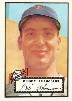 1983 Topps 1952 Reprint Series #313 Bobby Thomson Front