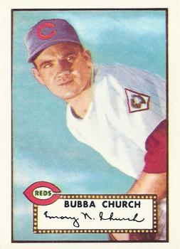 1983 Topps 1952 Reprint Series #323 Bubba Church Front