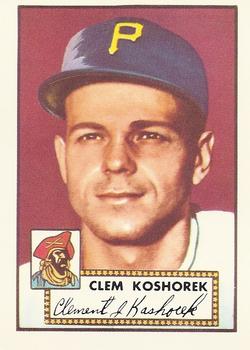 1983 Topps 1952 Reprint Series #380 Clem Koshorek Front