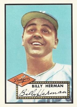 1983 Topps 1952 Reprint Series #394 Billy Herman Front