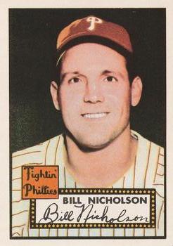 1983 Topps 1952 Reprint Series #185 Bill Nicholson Front