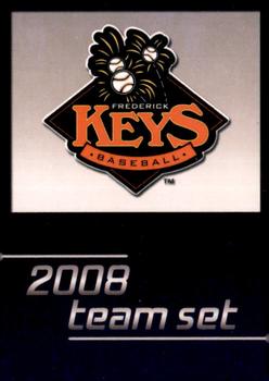 2008 Choice Frederick Keys SGA #NNO Checklist Front