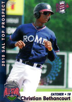 2010 MultiAd South Atlantic League Top Prospects #4 Christian Bethancourt Front