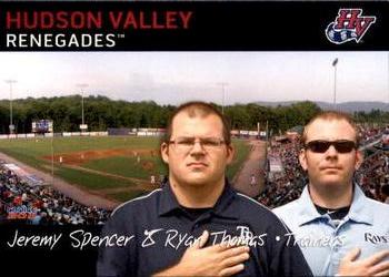 2011 Choice Hudson Valley Renegades #33 Jeremy Spencer / Ryan Thomas Front