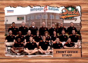 2011 Choice Long Island Ducks #33 Front Office Staff Front