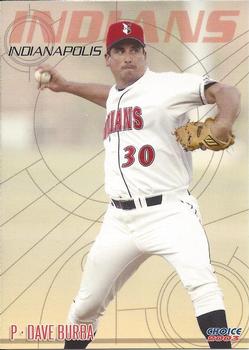 2003 Choice Indianapolis Indians #8 Dave Burba Front