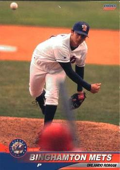 2006 Choice Binghamton Mets #22 Orlando Roman Front