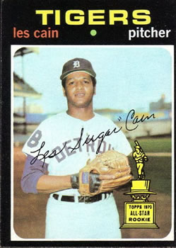1971 Topps #101 Les Cain Front