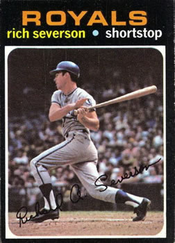 1971 Topps #103 Rich Severson Front