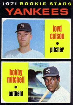 1971 Topps #111 Yankees 1971 Rookie Stars (Loyd Colson / Bobby Mitchell) Front