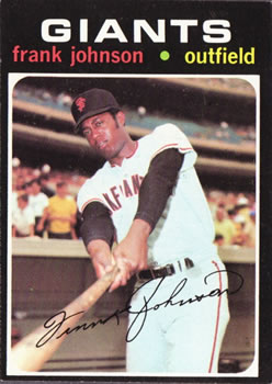 1971 Topps #128 Frank Johnson Front