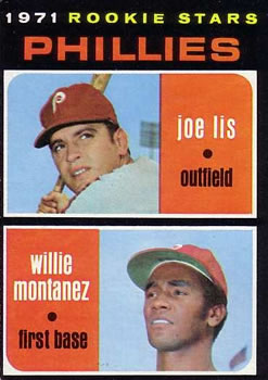 1971 Topps #138 Phillies 1971 Rookie Stars (Joe Lis / Willie Montanez) Front