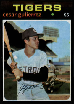 1971 Topps #154 Cesar Gutierrez Front