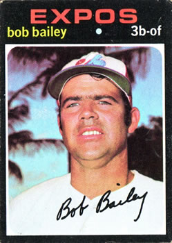 1971 Topps #157 Bob Bailey Front