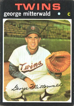 1971 Topps #189 George Mitterwald Front