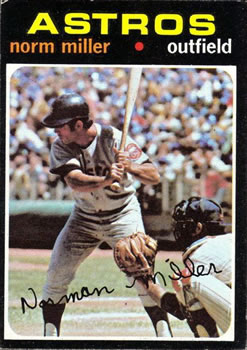 1971 Topps #18 Norm Miller Front