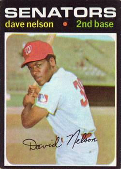 1971 Topps #241 Dave Nelson Front